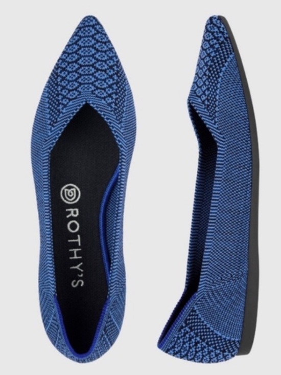 Rothy's Shoes - Rothy’s The Point Lapis Blue Python | 9
